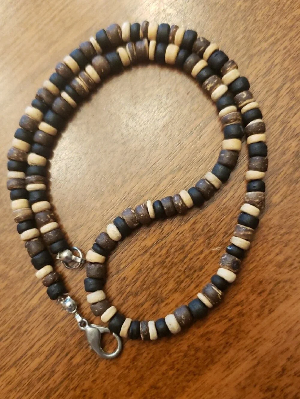 Wood Bead Necklace- Approx 16